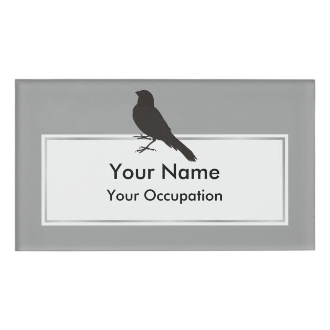 Badge D'identification Canari debout (Devant)