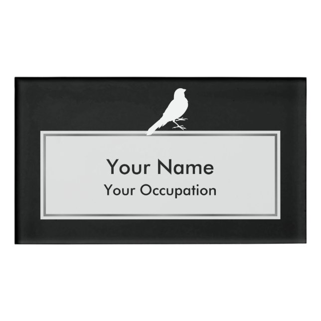 Badge D'identification Canari debout (Devant)