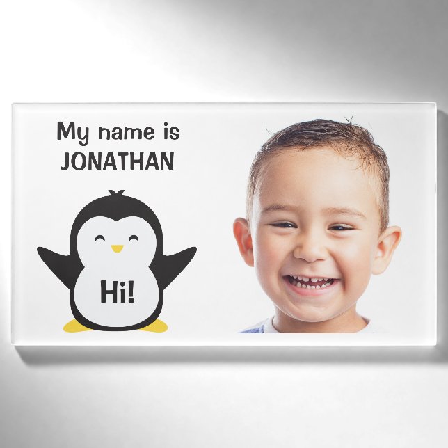 Badge D'identification Carte d'identité personnalisée pour enfants photo  (Devant)