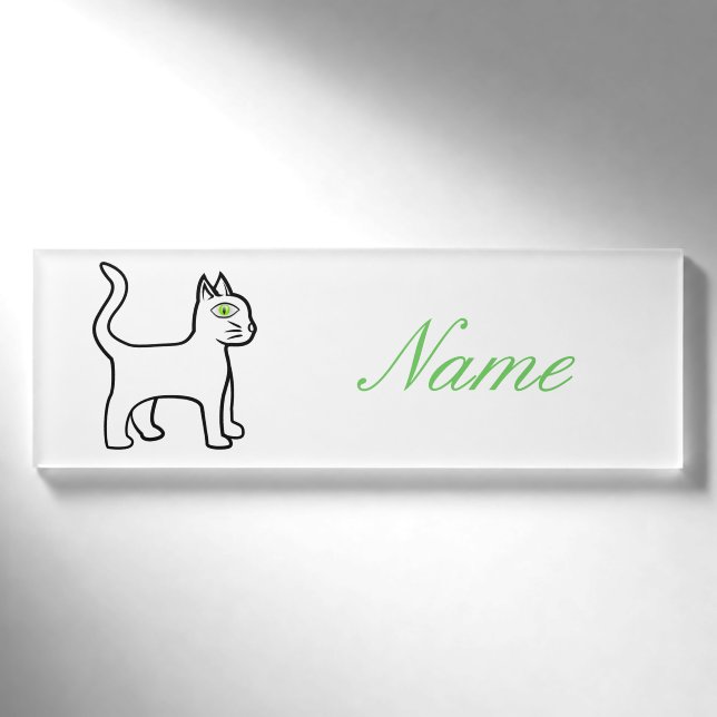 Badge D'identification Cat vert Thunder_Cove (Devant)