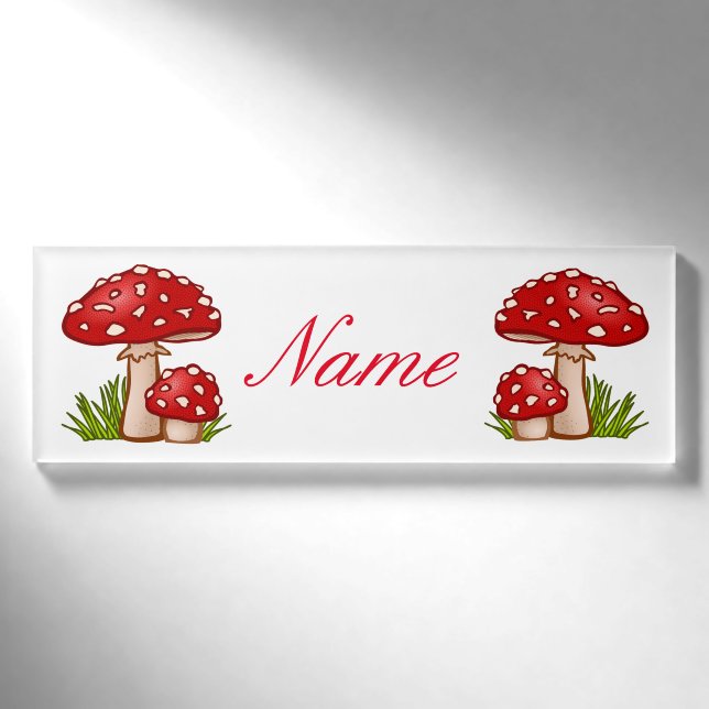 Badge D'identification Champignons de la Red Amanita Thunder_Cove (Devant)