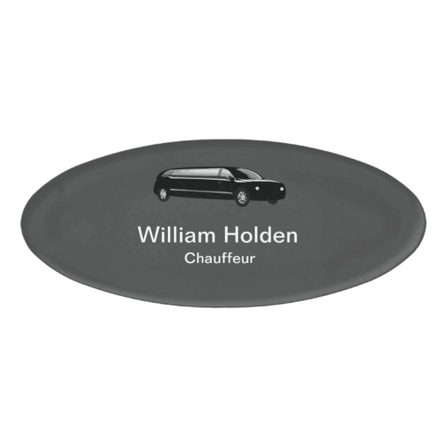 Badge D'identification Chauffeur limousine classique (Devant)