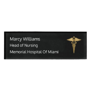 Badge D'identification Chef D'État-Major De L'Hôpital Classique De Soin