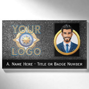 Badge D'identification Chercheur exécutif de sécurité VIP Parties scintil