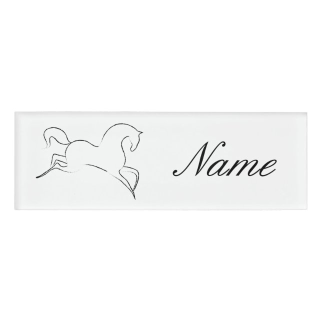 Badge D'identification Cheval Animal Thunder_Cove (Devant)