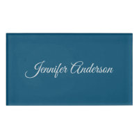 Chic Calligraphie Elégant Océan Bleu Personnalisé