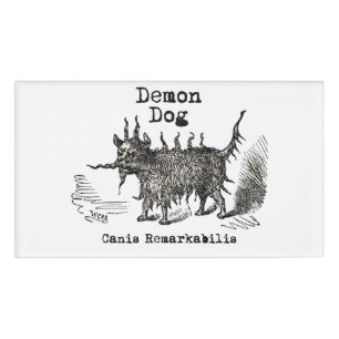 Badge D'identification Chien Demon Vintage Funny migre