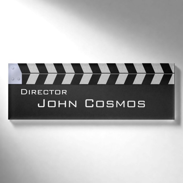 Badge D'identification Cinéma de claquette (Devant)