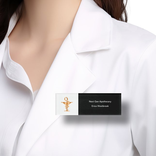Badge D'identification Classy Médicale Apothecary Service Name Tags (Créateur téléchargé)