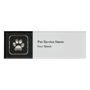 Badge D'identification Classy Pet Theme Staff Nom Tags