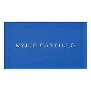 Badge D'identification Cobalt Blue Unique Classique Professionnel