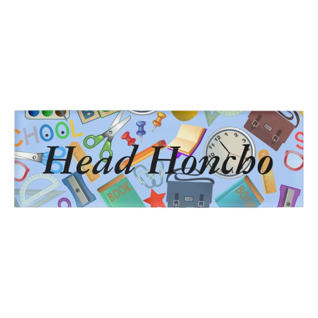 Badge D'identification Collage des fournitures scolaires (Devant)