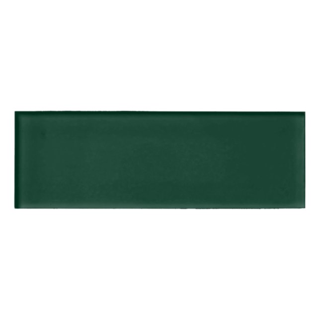 Badge D'identification Couleur solide vert foncé (Devant)
