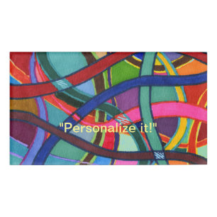 Badge D'identification Couleurs multiples dans la conception de fils ench