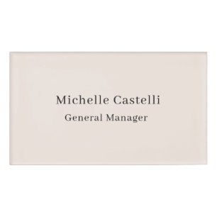 Badge D'identification Couleurs pastel, professionnel, unique, classique,