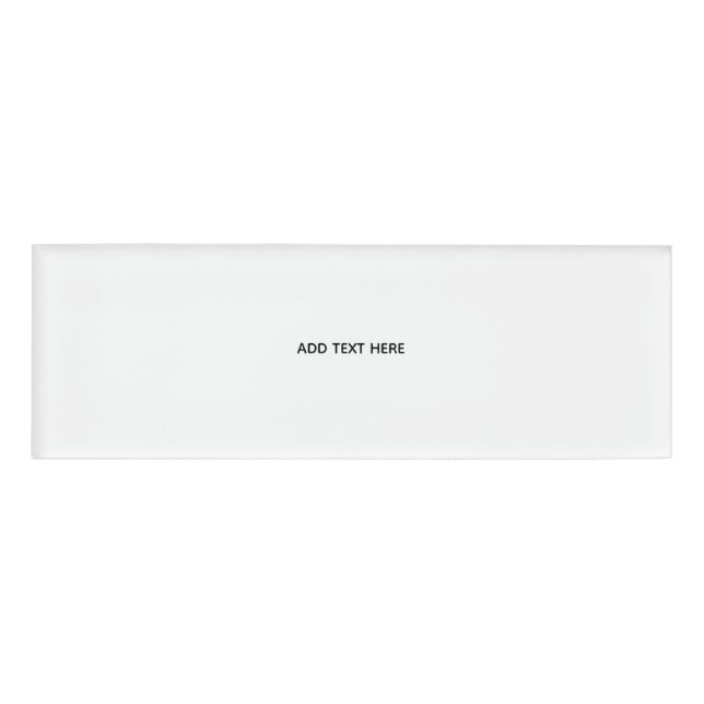 Badge D'identification Create Your Own White  (Devant)