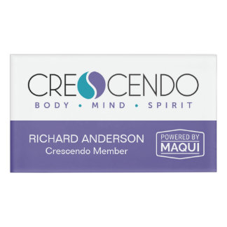 Badge D'identification Crescendo