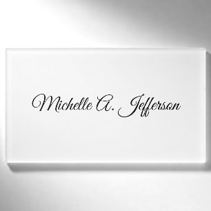 Badge D'identification Cute Calligraphy Créative tendance Nom personnalis