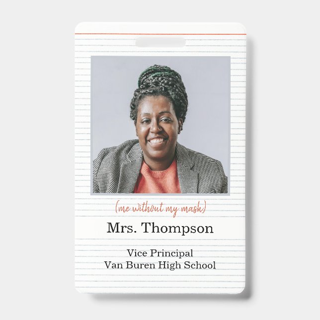 Badge d'identification d'administrateur de rentrée (Avant)