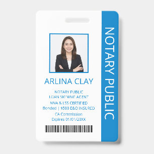 Badge d'identification d'agent de signature de prê