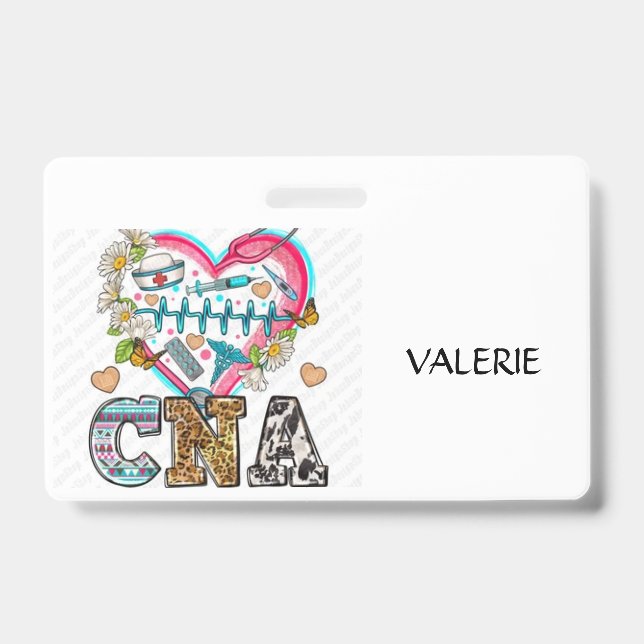 Badge d'identification d'aide-soignant certifié CN (Avant)