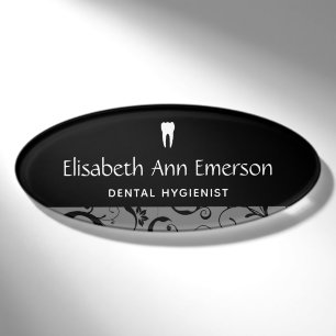 Badge D'identification Damassé dentaire de personnel administratif pro