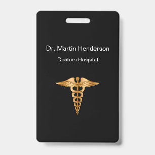 Badge d'identification de bureau d'hôpital médical