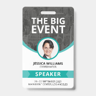 Badge d'identification de conférencier invité pour