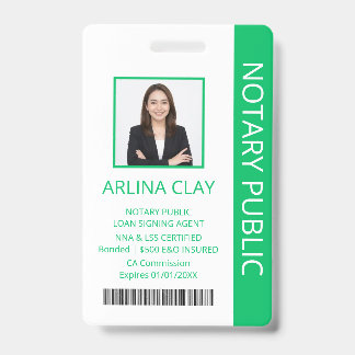 Badge d'identification de l'agent de signature de 