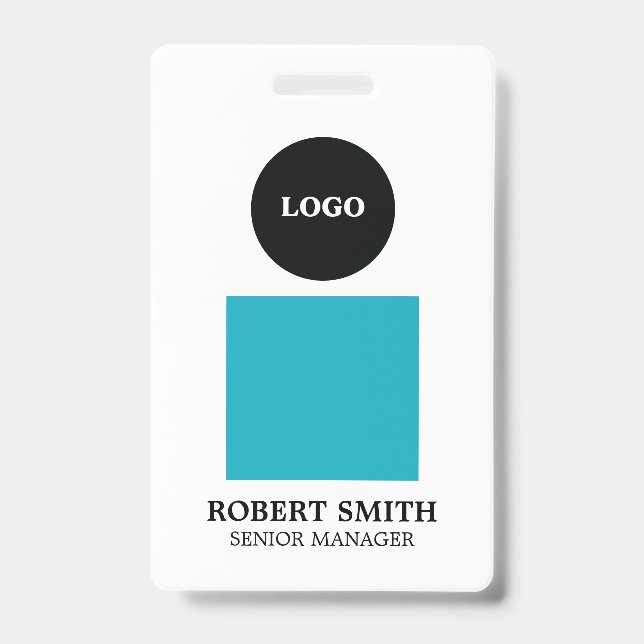 Badge d'identification de l'employé avec logo pers (Avant)