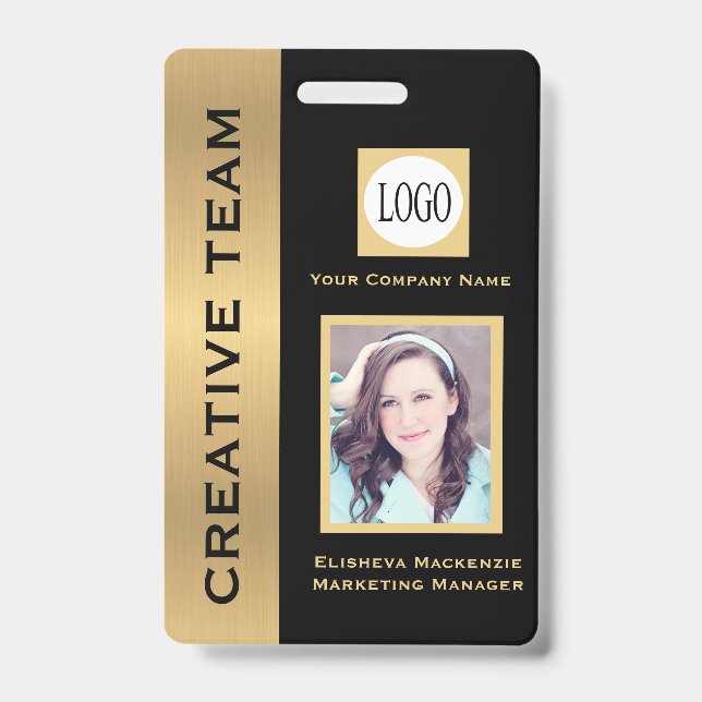 Badge d'identification de l'employé exécutif créat (Avant)