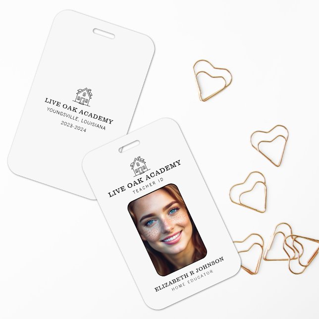 Badge d'identification de professeur à domicile |  (Créateur téléchargé)