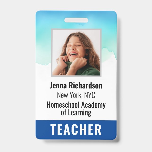 Badge d'identification de professeur d'école à dom (Avant)