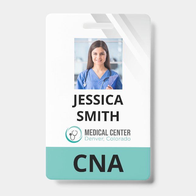 Badge d'identification de rôle avec photo (Avant)