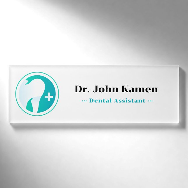 Badge D'identification Dentiste | Dents (Devant)