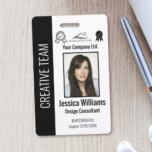 Badge d'identification d'entreprise personnalisé p