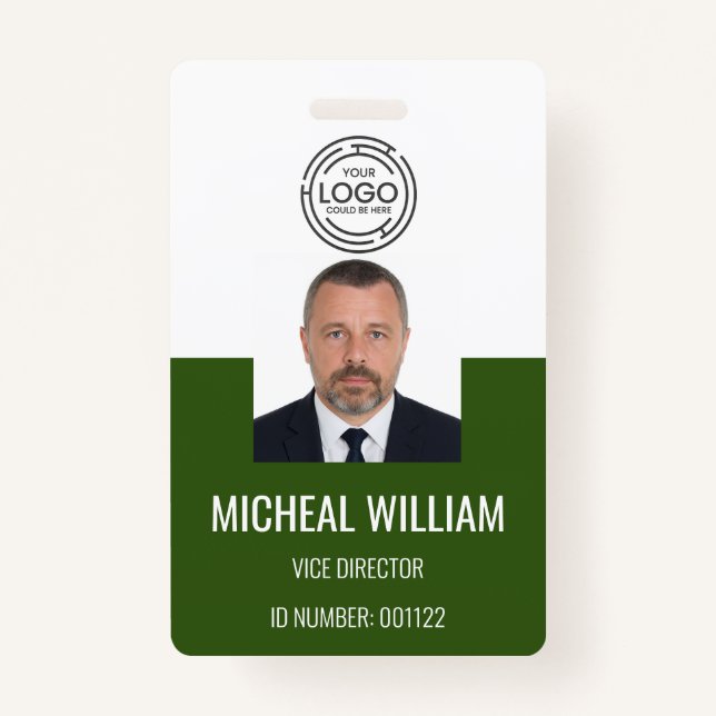 Badge d'identification d'entreprise verte (Devant)