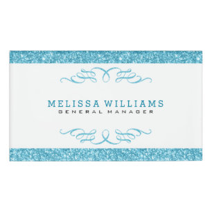 Badge D'identification Design moderne de Parties scintillant et de perles
