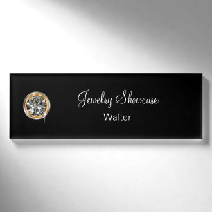 Badge D'identification Diamant chic de Faux de bijoutier