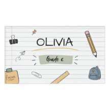 Doodle de croquis mignon personnalisé pour le reto