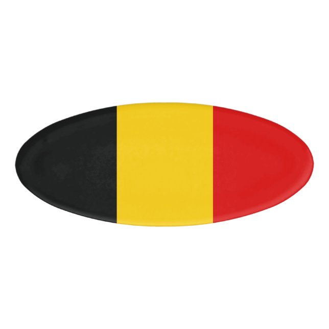 Badge D'identification Drapeau de Belgique (Devant)