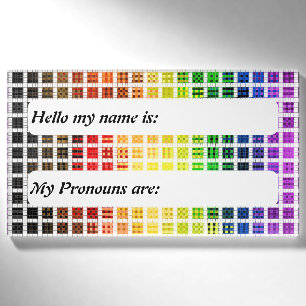 Badge D'identification Drapeau de fierté agender graffiti abstrait trippy