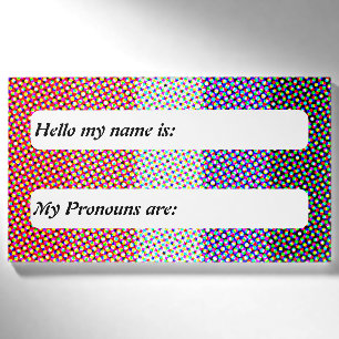 Badge D'identification Drapeau de fierté Cupioromantique Mod Trippy perso