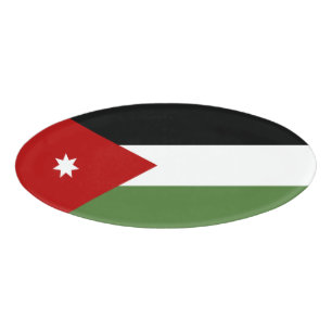 Badge D'identification Drapeau de Jordanie
