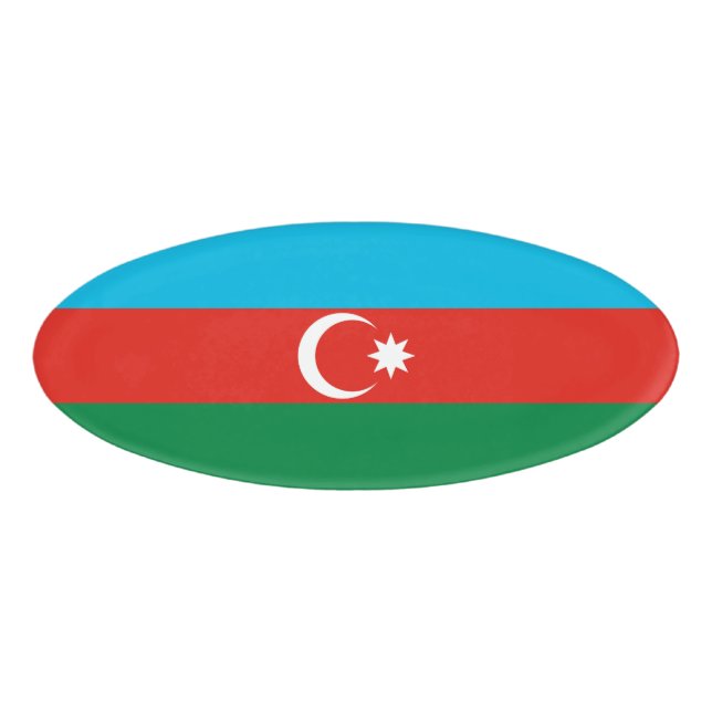 Badge D'identification Drapeau de l'Azerbaïdjan (Devant)