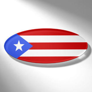 Badge D'identification drapeau de Porto Rico