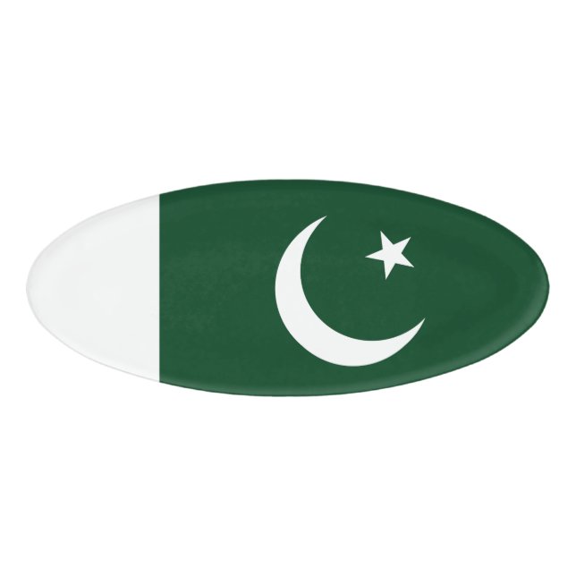 Badge D'identification Drapeau du Pakistan (Devant)