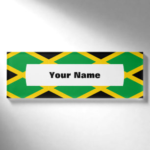 Badge D'identification Drapeau jamaïcain