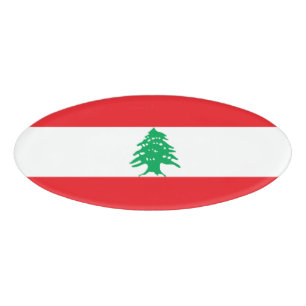 Badge D'identification Drapeau libanais