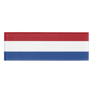 Badge D'identification Drapeau national de Pays-Bas, Hollande,